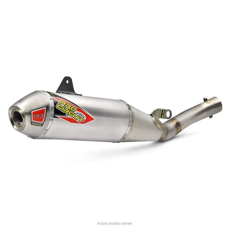 Pro Circuit T-6 Stainless Slip-On Silencer For Yamaha YZ 450F 2018-2019